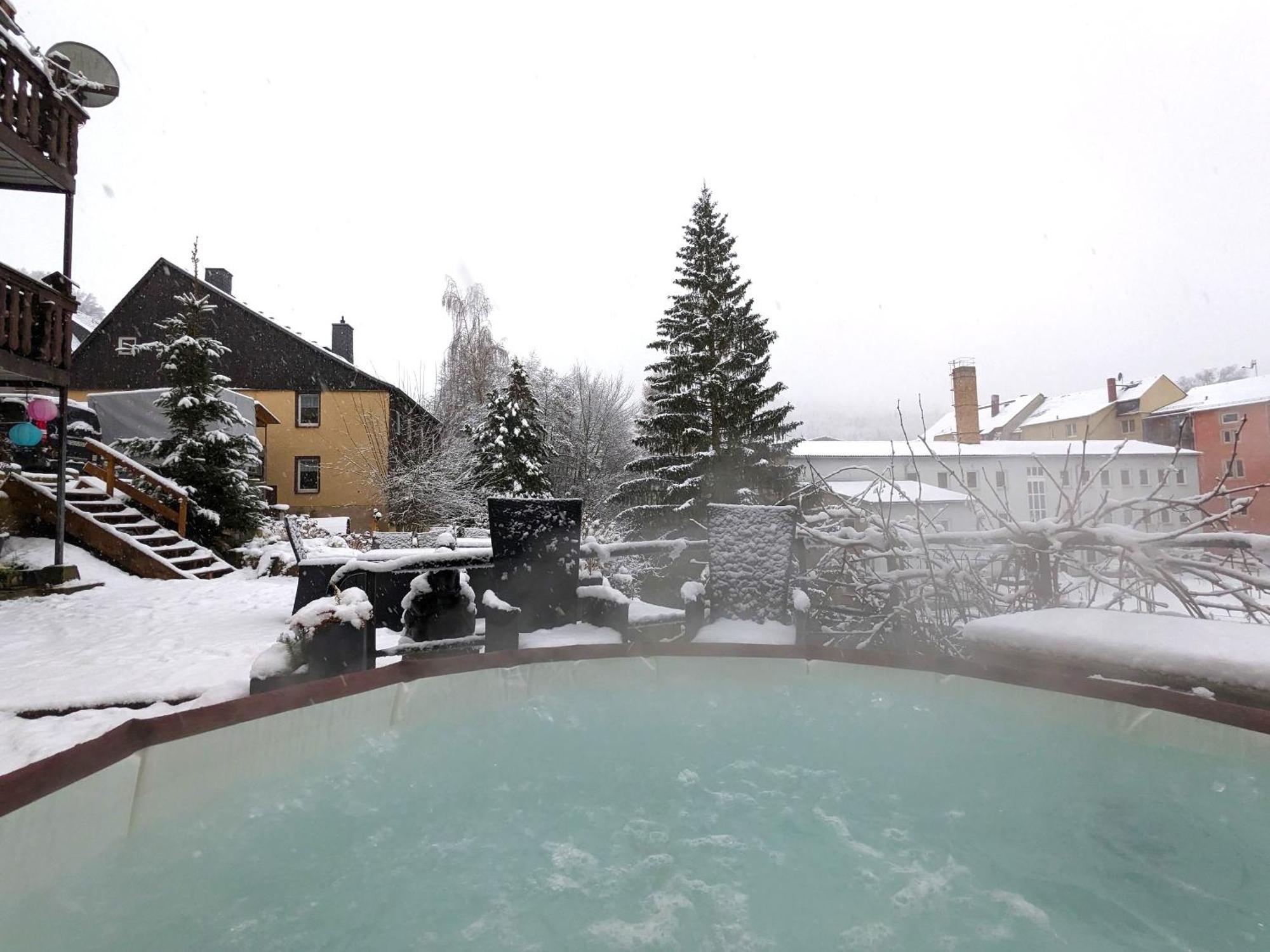 Hw2B - Urlaubsmagie - Wohlfuehlwohnung Mit Balkon, Pool, Sauna & Terrasse Sebnitz Eksteriør billede