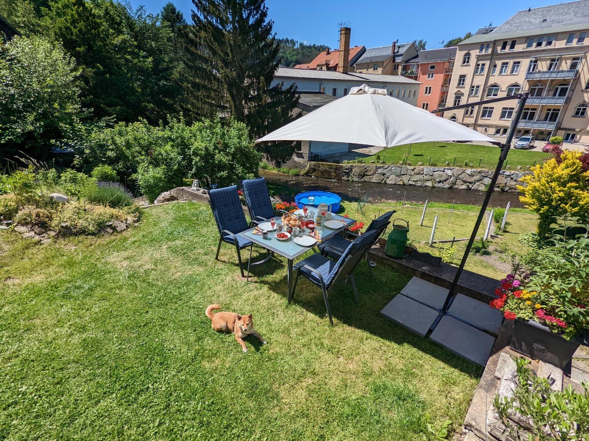 Hw2B - Urlaubsmagie - Wohlfuehlwohnung Mit Balkon, Pool, Sauna & Terrasse Sebnitz Eksteriør billede