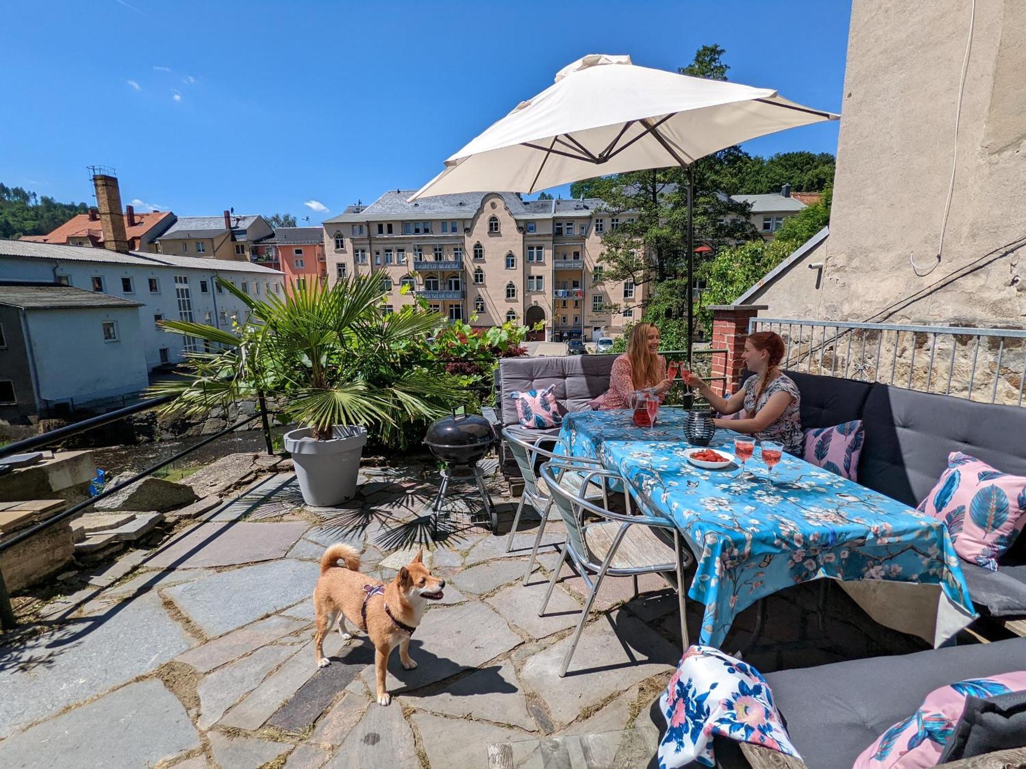 Hw2B - Urlaubsmagie - Wohlfuehlwohnung Mit Balkon, Pool, Sauna & Terrasse Sebnitz Eksteriør billede