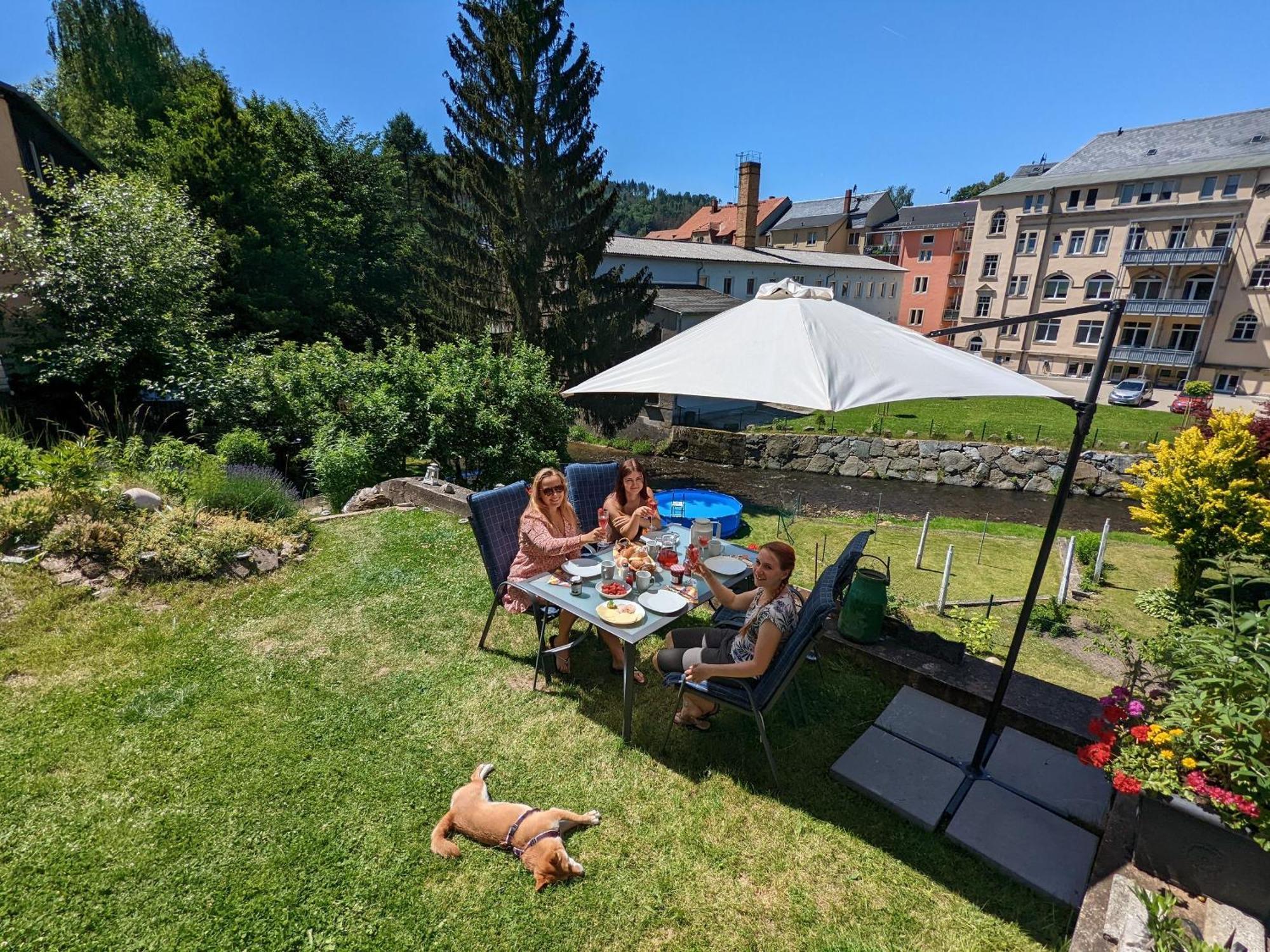 Hw2B - Urlaubsmagie - Wohlfuehlwohnung Mit Balkon, Pool, Sauna & Terrasse Sebnitz Eksteriør billede