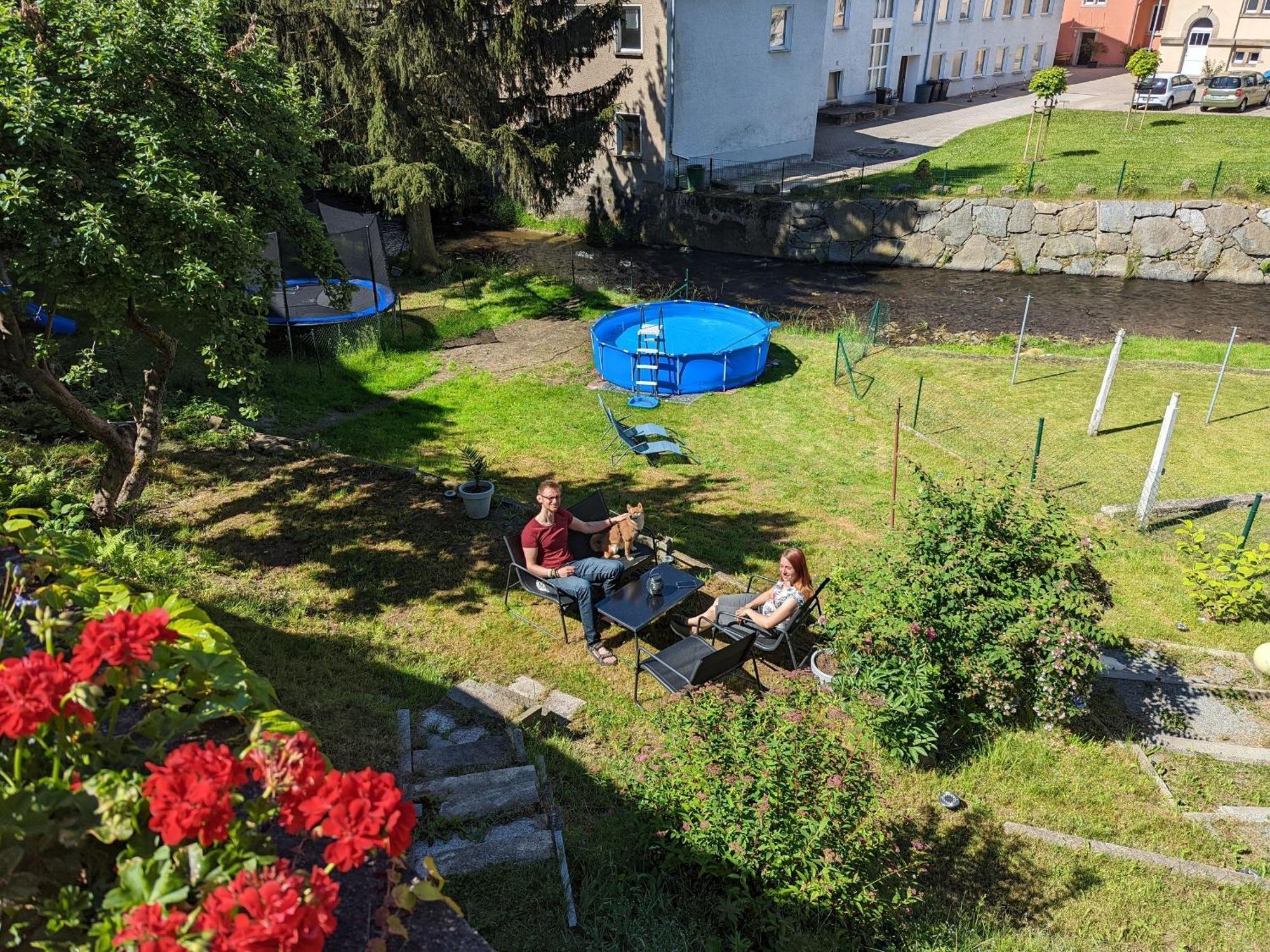 Hw2B - Urlaubsmagie - Wohlfuehlwohnung Mit Balkon, Pool, Sauna & Terrasse Sebnitz Eksteriør billede