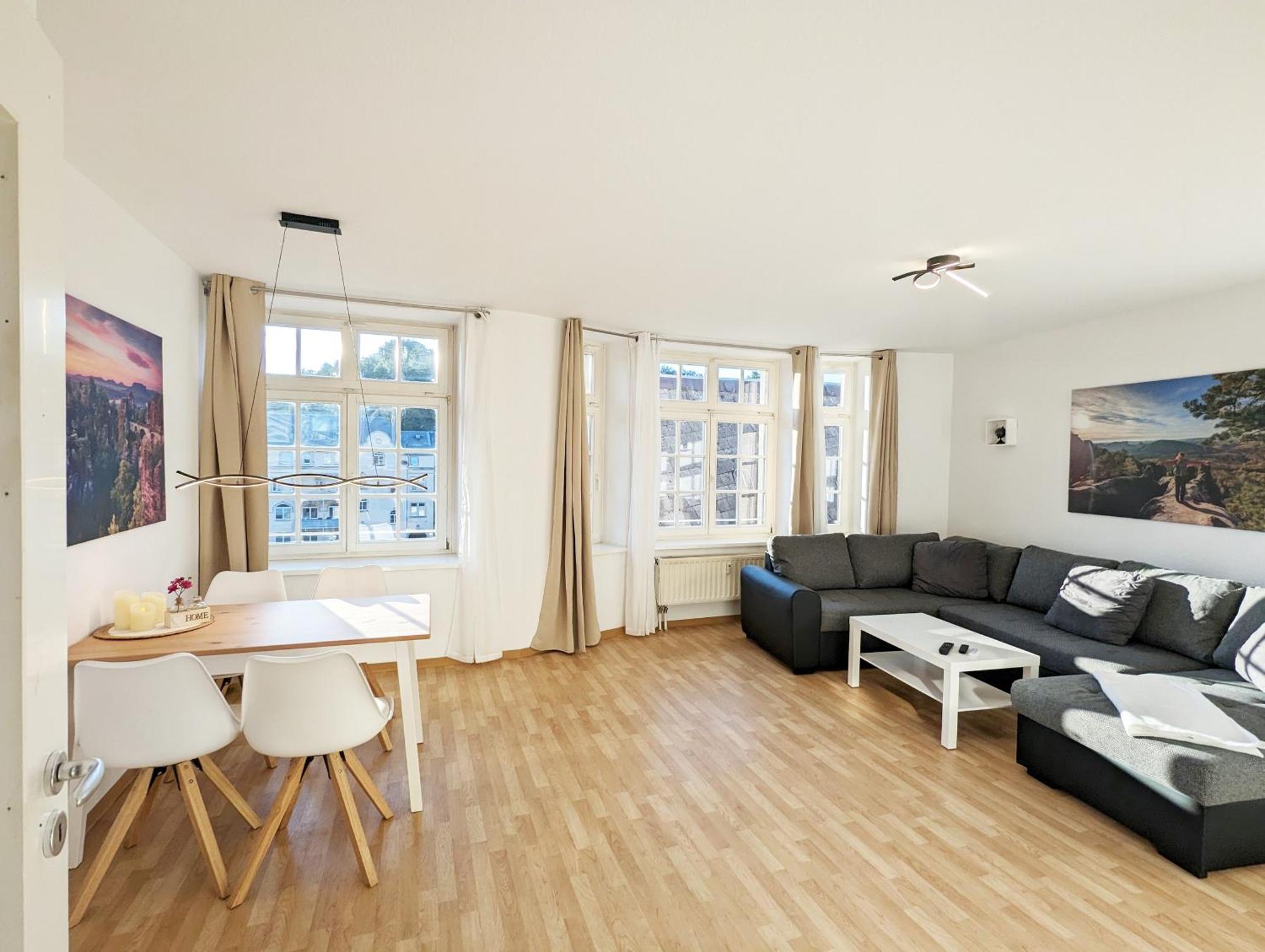 Hw2B - Urlaubsmagie - Wohlfuehlwohnung Mit Balkon, Pool, Sauna & Terrasse Sebnitz Eksteriør billede