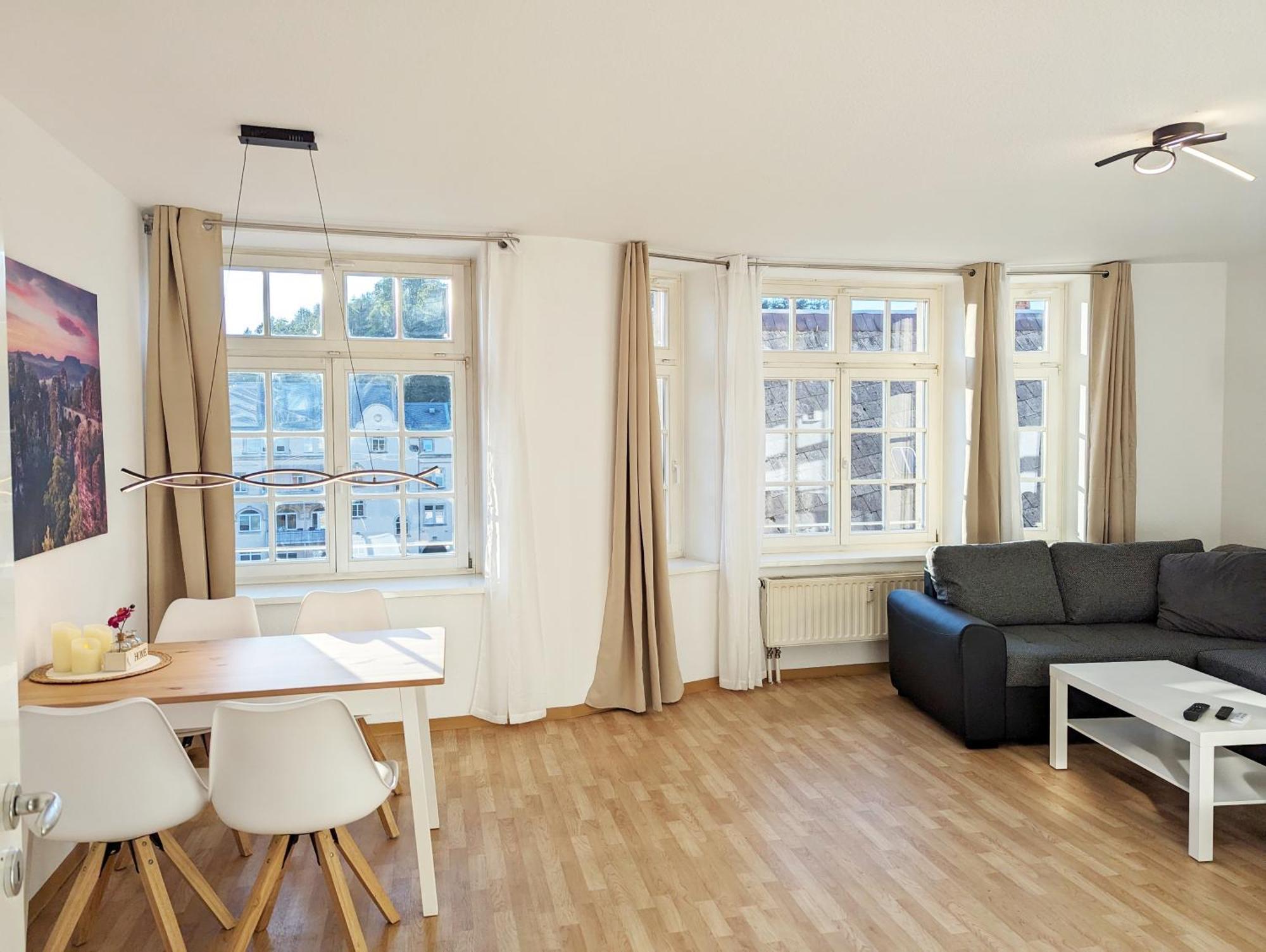 Hw2B - Urlaubsmagie - Wohlfuehlwohnung Mit Balkon, Pool, Sauna & Terrasse Sebnitz Eksteriør billede