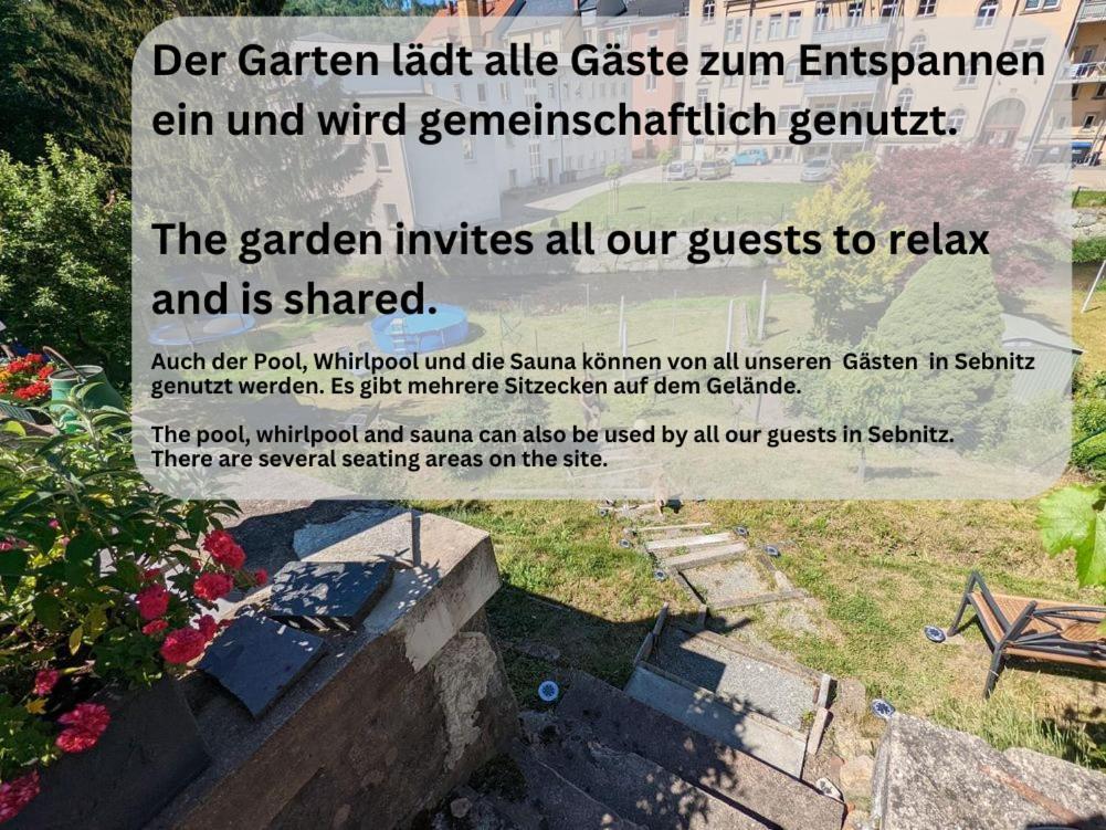 Hw2B - Urlaubsmagie - Wohlfuehlwohnung Mit Balkon, Pool, Sauna & Terrasse Sebnitz Eksteriør billede
